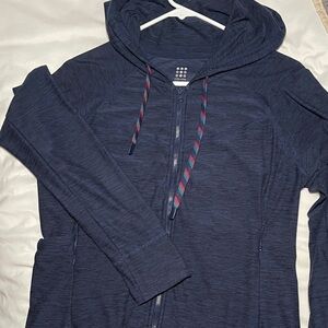 Title Nine Zip Up Navy hoodie, medium